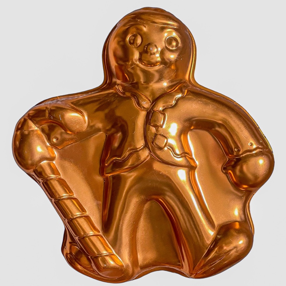 Vintage Copper Gingerbread Man Cake Pan